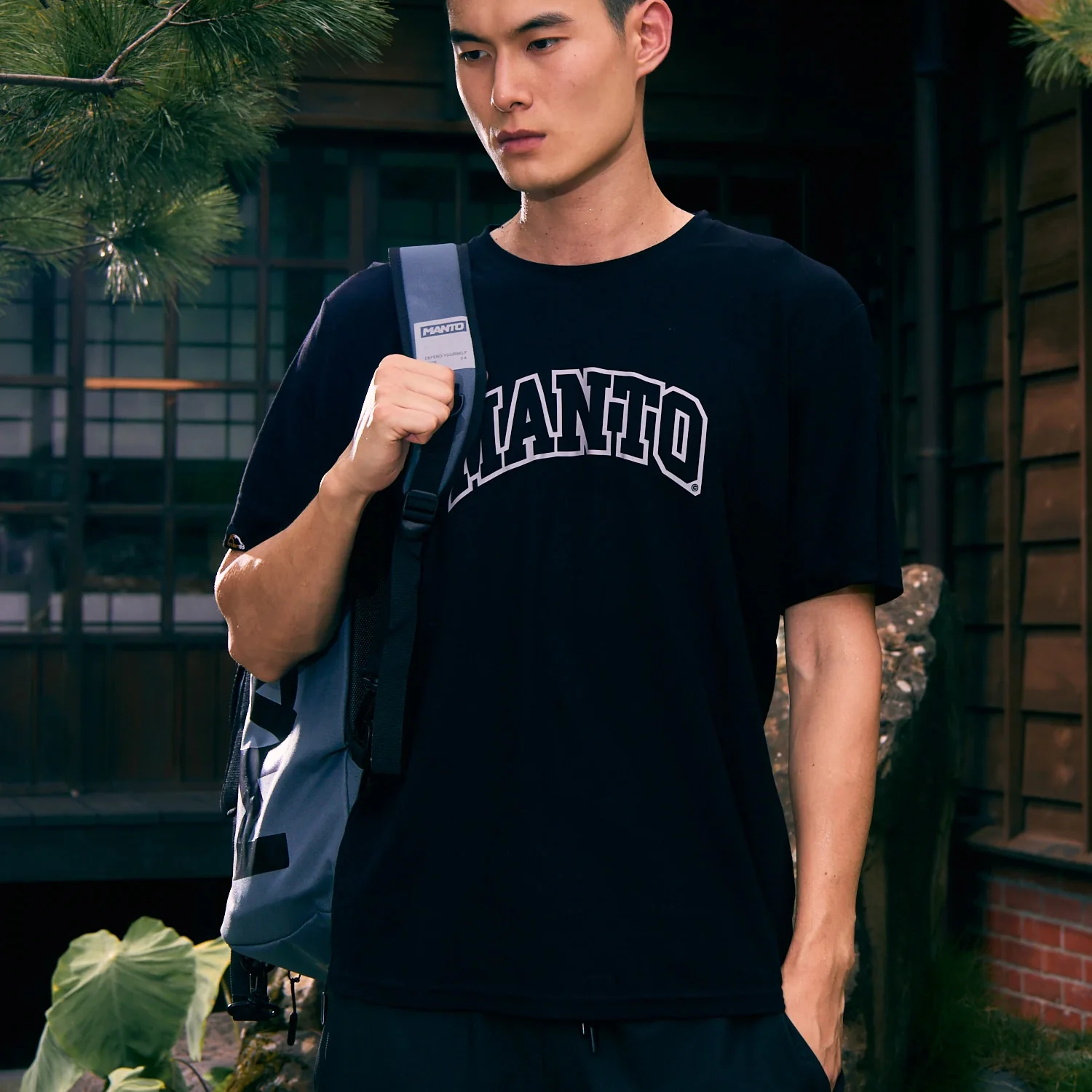 Backpack-bag Manto Logotype Gray  - Image 8