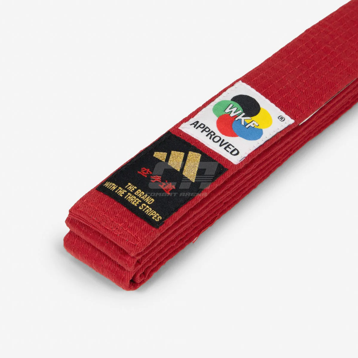 Adidas Elite WKF Red Belt with Kanji  - Image 2