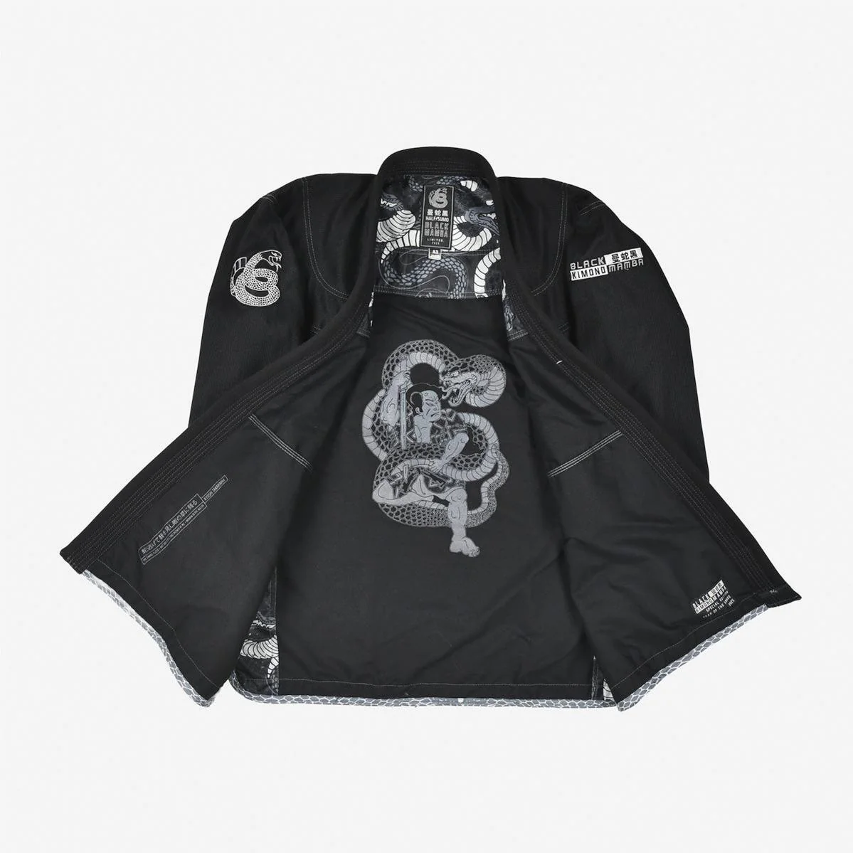 BJJ Gi Half Sumo Mamba Black 