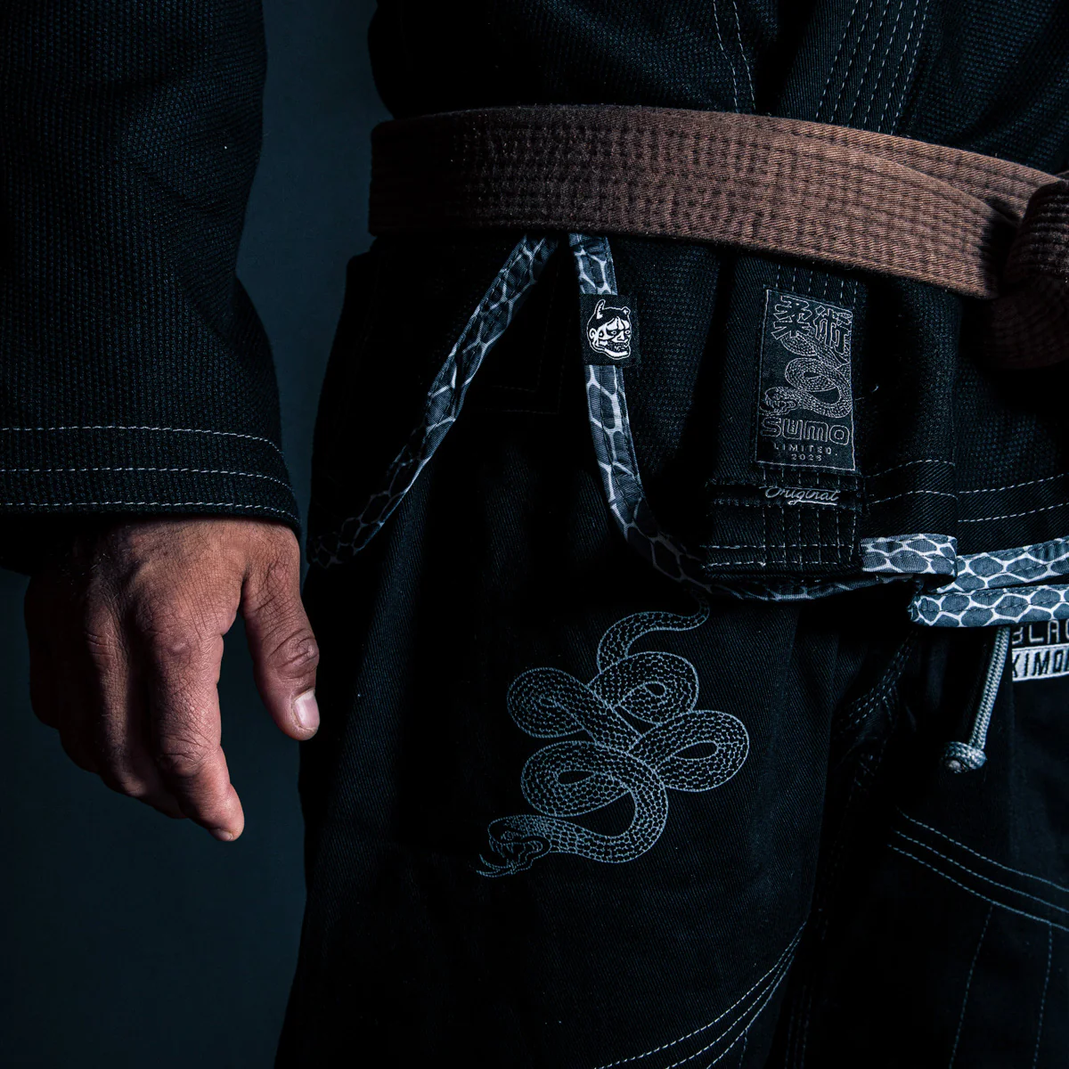 BJJ Gi Half Sumo Mamba Black  - Image 19
