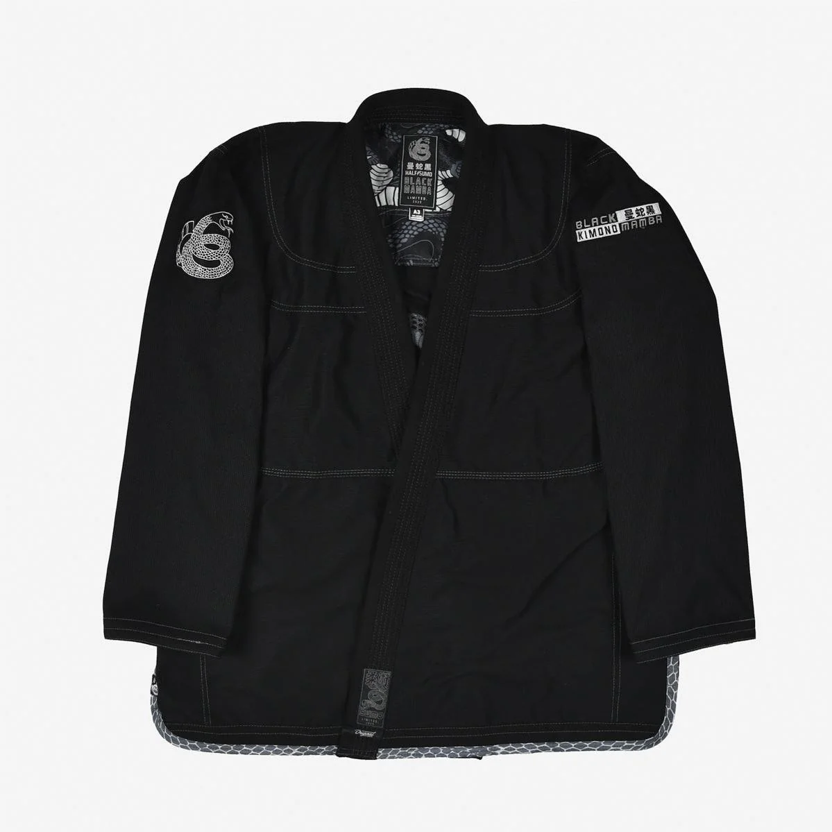 BJJ Gi Half Sumo Mamba Black  - Image 2