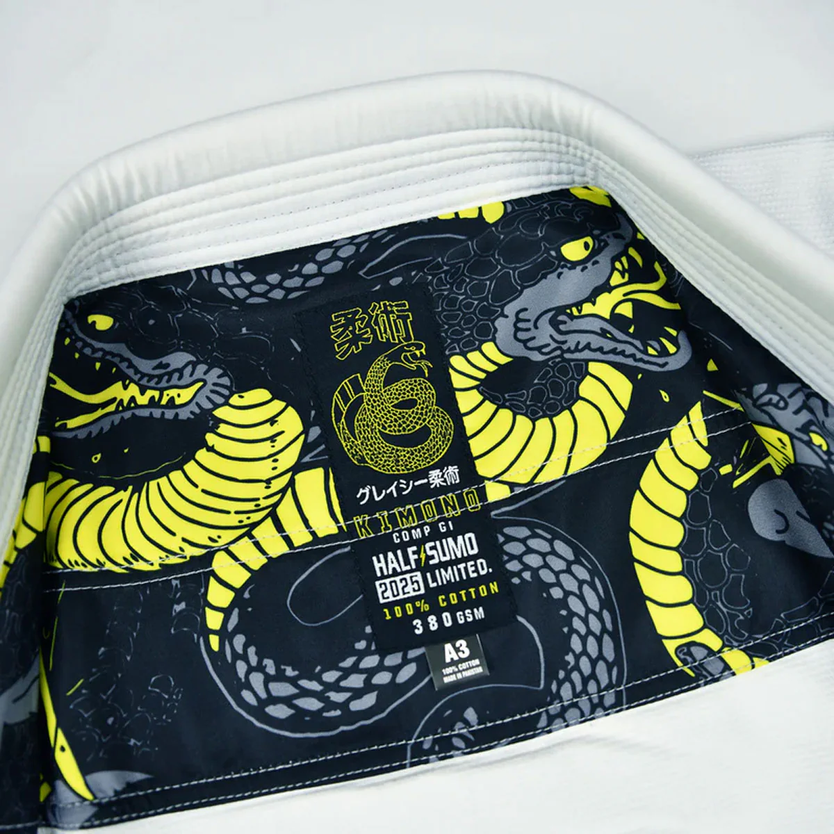 BJJ Gi Half Sumo Mamba IBJJF White  - Image 4