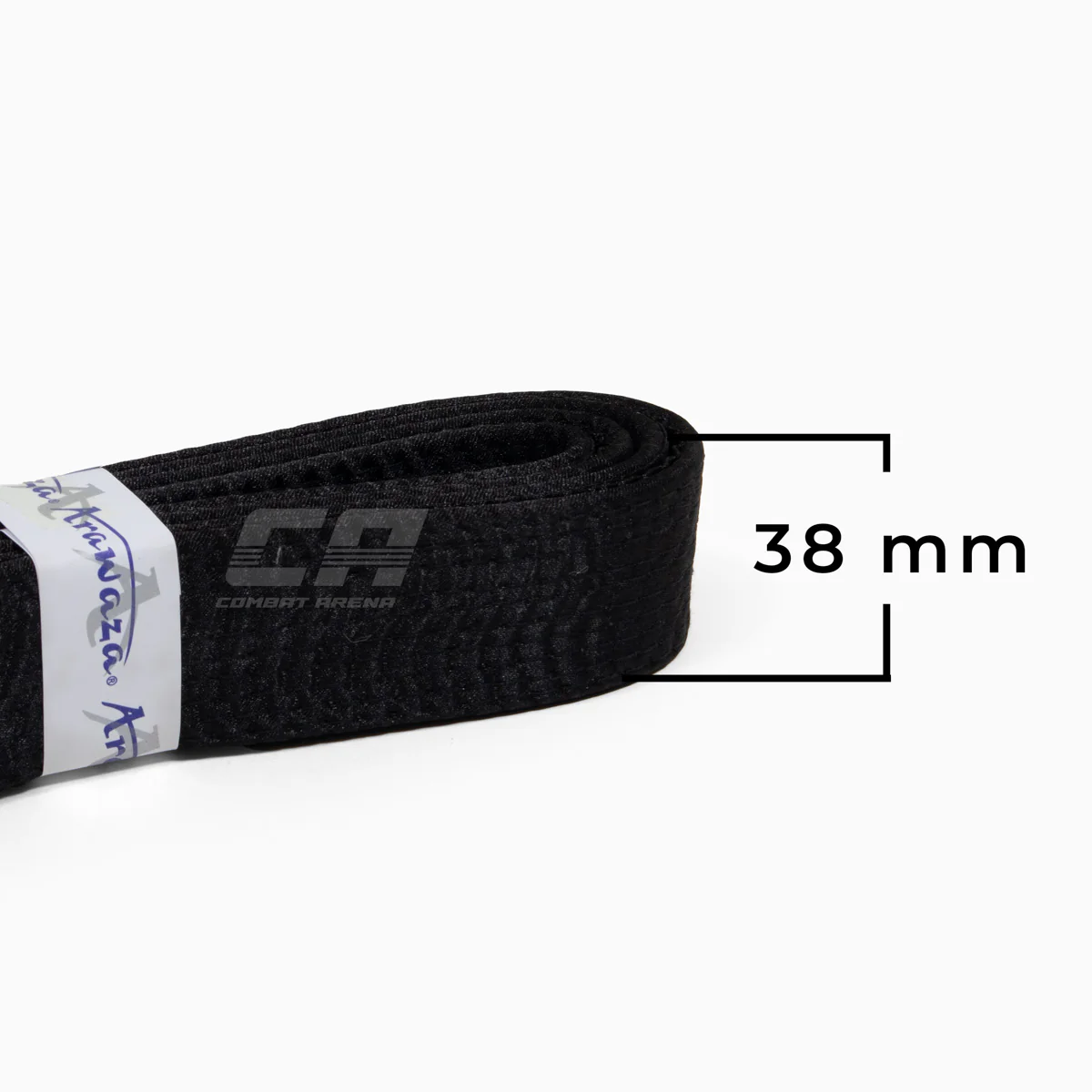Black belt Arawaza satin 38 mm  - Image 3