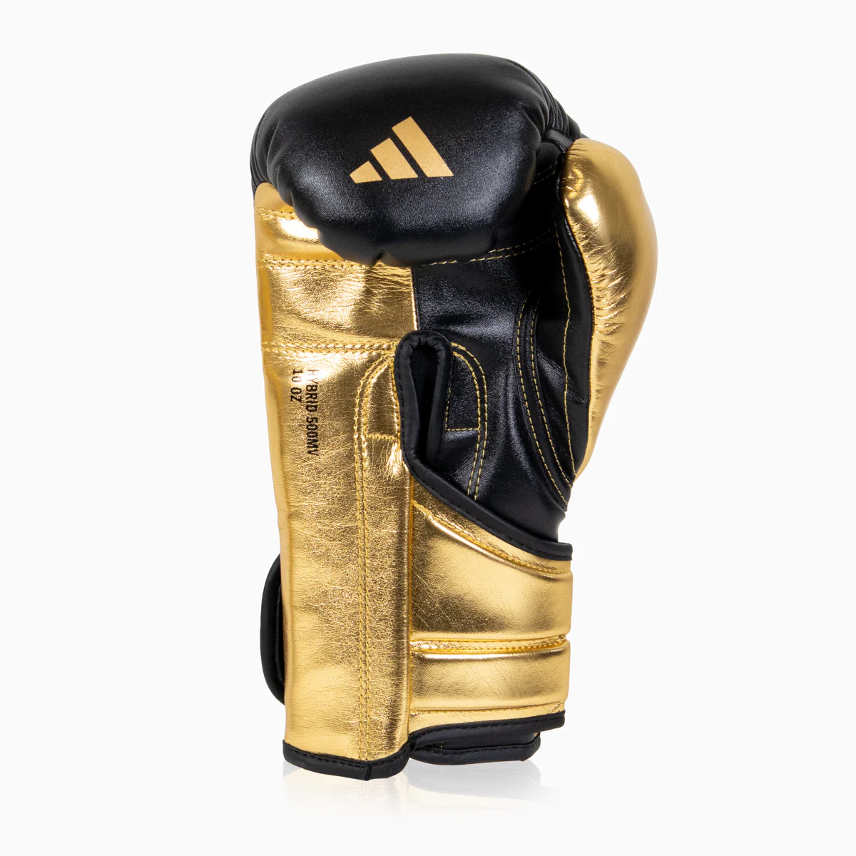 Boxing gloves Adidas Hybrid 500 Pro with Velcro Black-gold  - Image 3