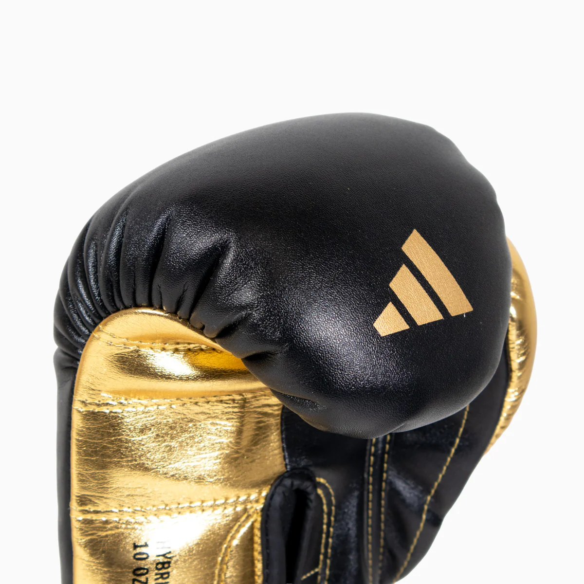 Boxing gloves Adidas Hybrid 500 Pro with Velcro Black-gold  - Image 9