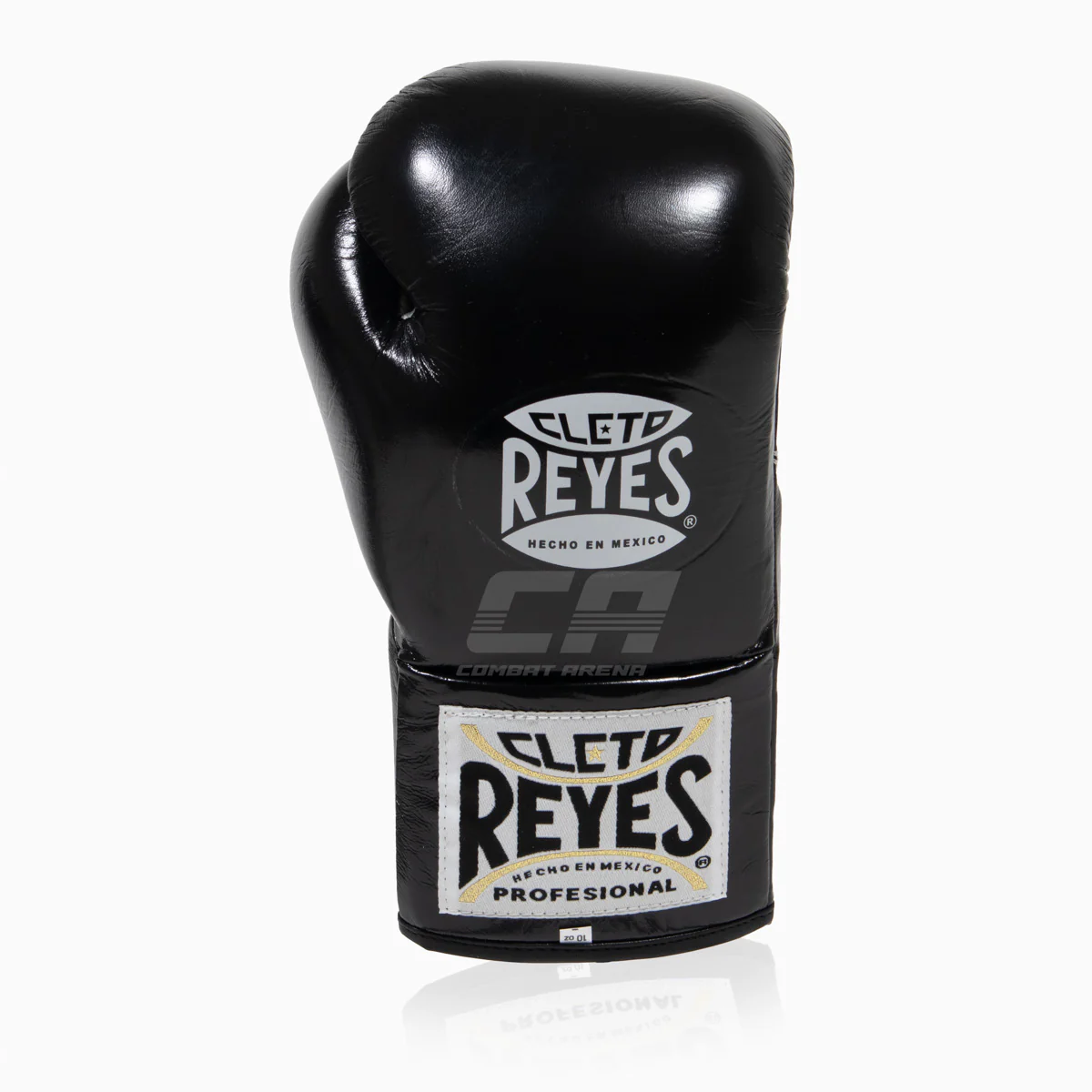 Boxing gloves Cleto Reyes Professional CB2 Black-Silver with laces  - Image 2