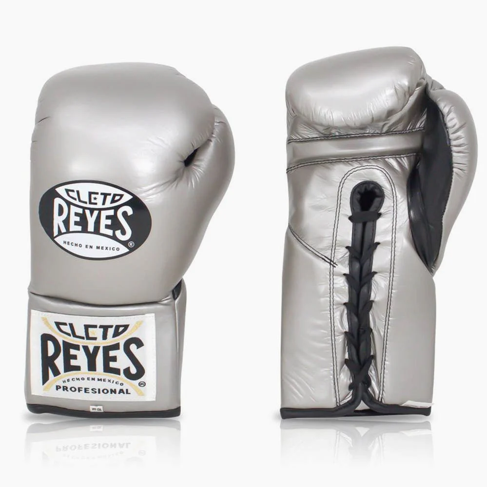 Boxing gloves Cleto Reyes Professional CB2 Platinum with laces  - Image 2