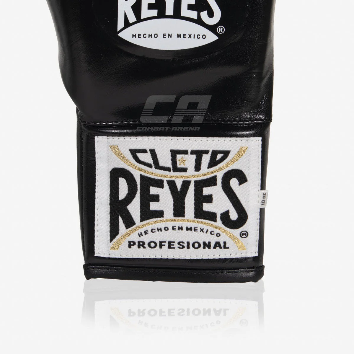 Boxing gloves Cleto Reyes Safetec CB4 Black-silver with laces  - Image 5