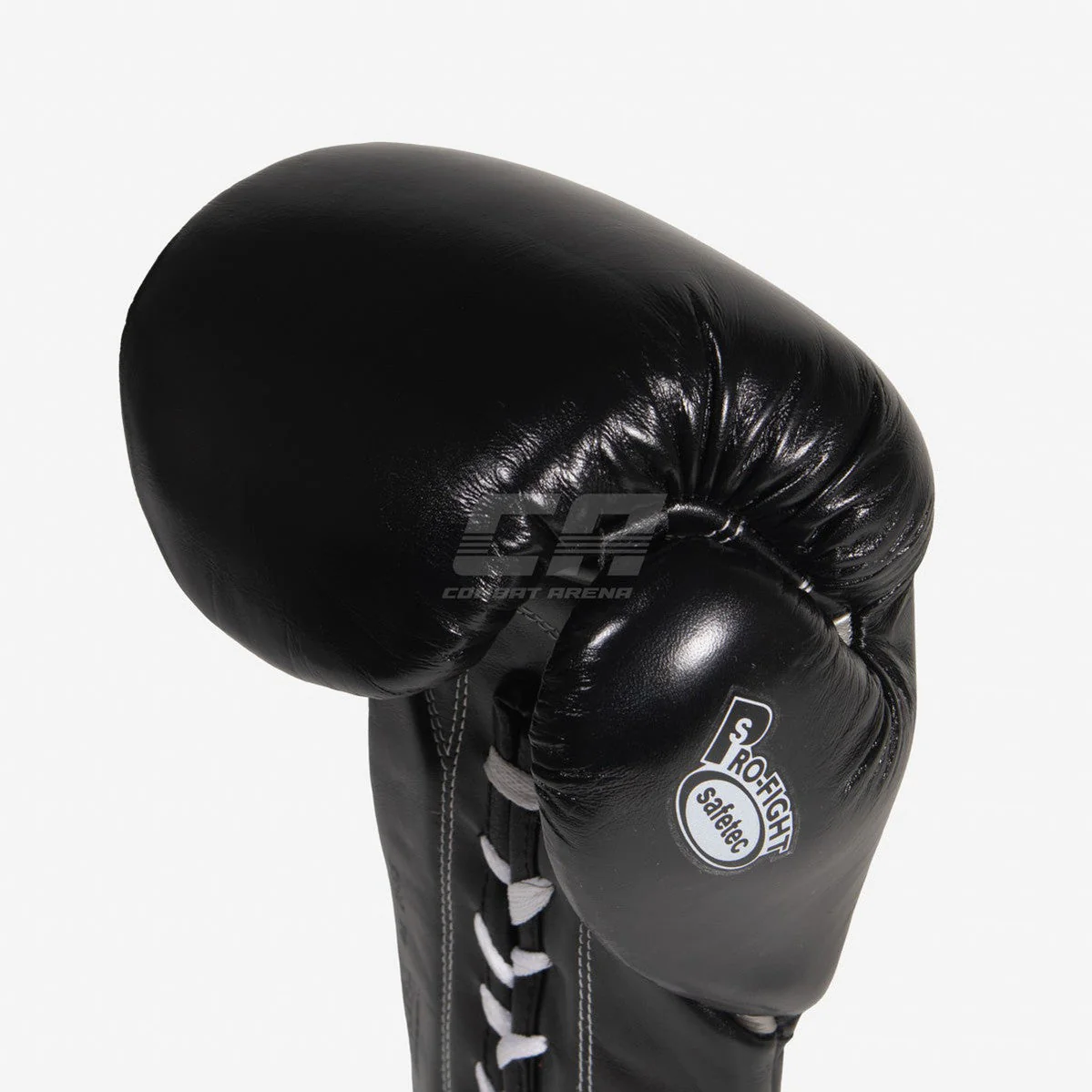 Boxing gloves Cleto Reyes Safetec CB4 Black-silver with laces  - Image 9