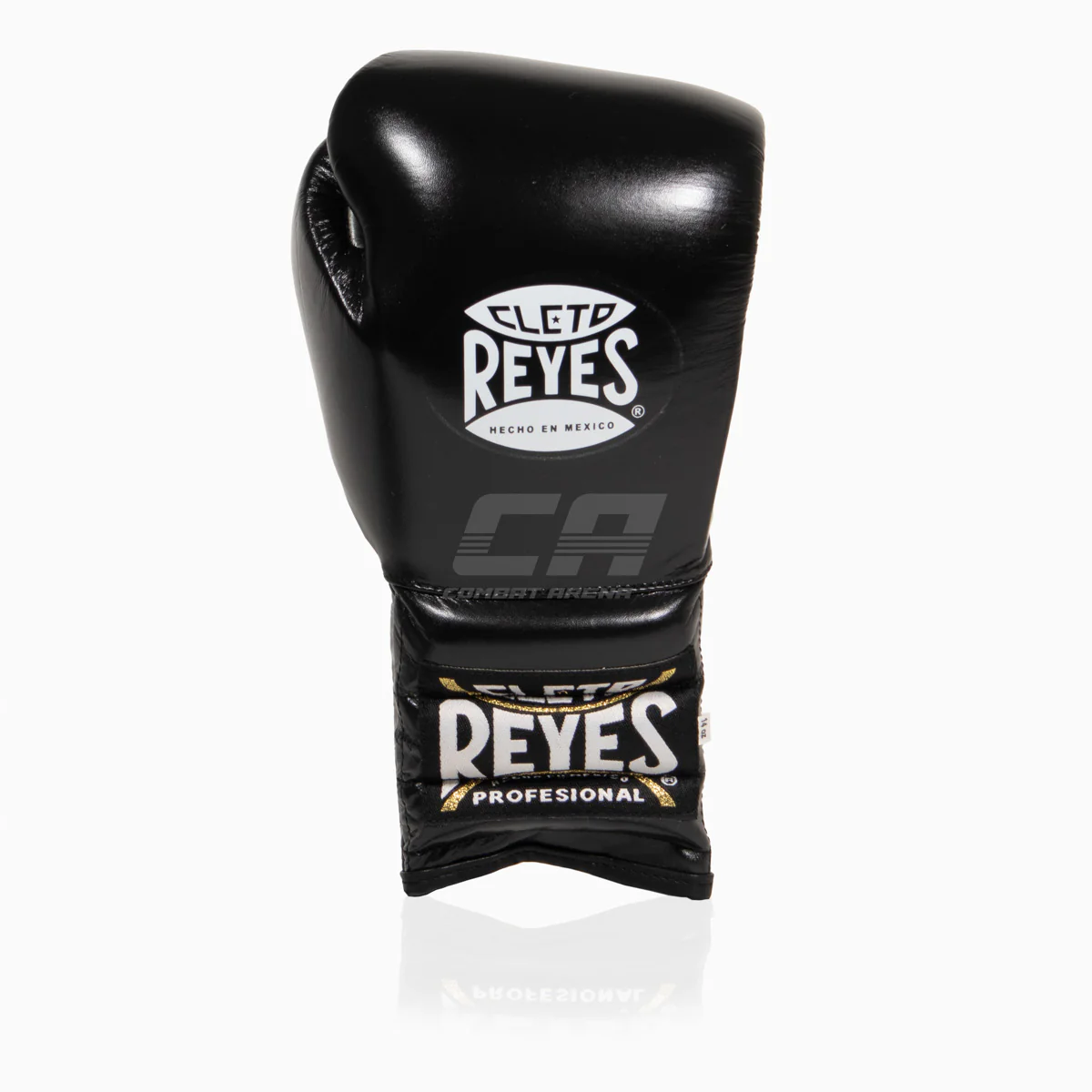 Boxing gloves Cleto Reyes Traditional Training CE4 Black-silver with Laces  - Image 2