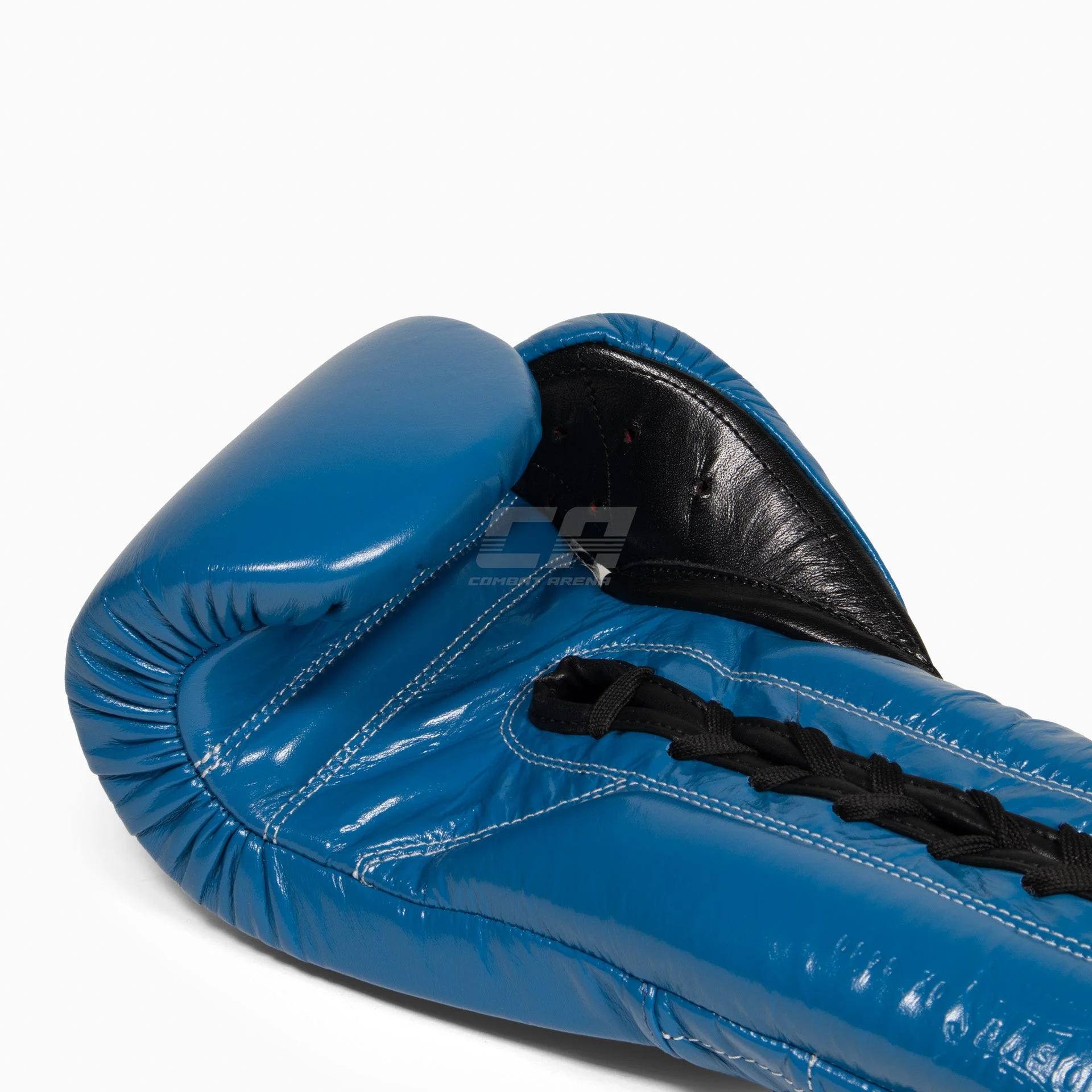 Boxing gloves Cleto Reyes Traditional Training CE4 Blue-black with Laces  - Image 10
