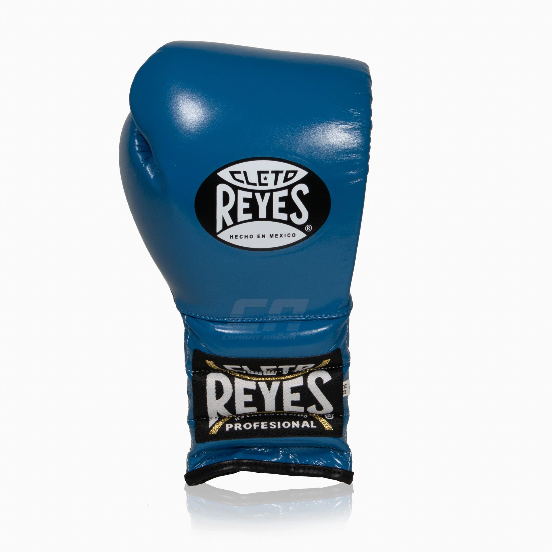 Boxing gloves Cleto Reyes Traditional Training CE4 Blue-black with Laces  - Image 2