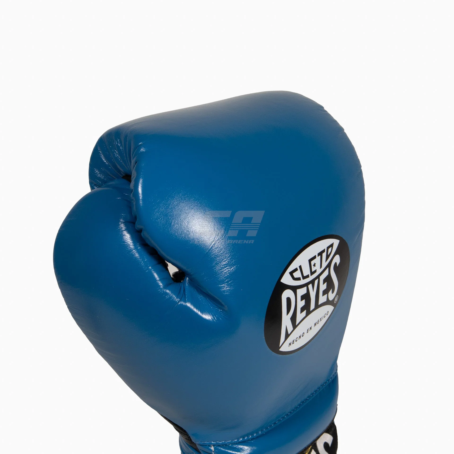 Boxing gloves Cleto Reyes Traditional Training CE4 Blue-black with Laces  - Image 6