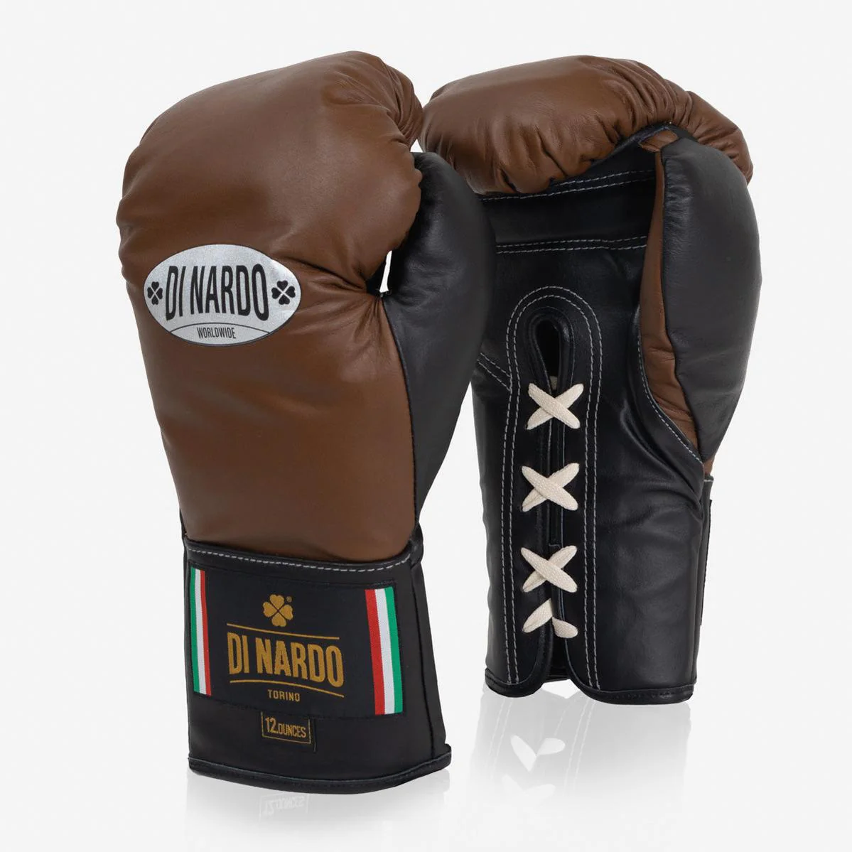 Boxing gloves Di Nardo with Laces 12 Oz Brown-black  - Image 2