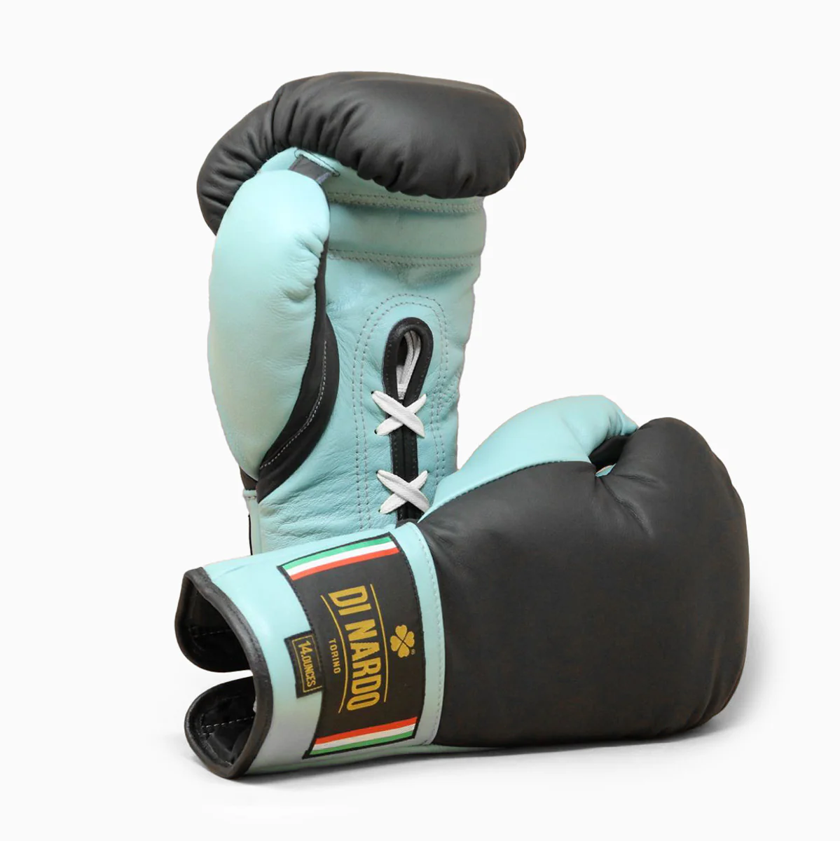 Boxing gloves Di Nardo with laces 14 Oz Black-water 