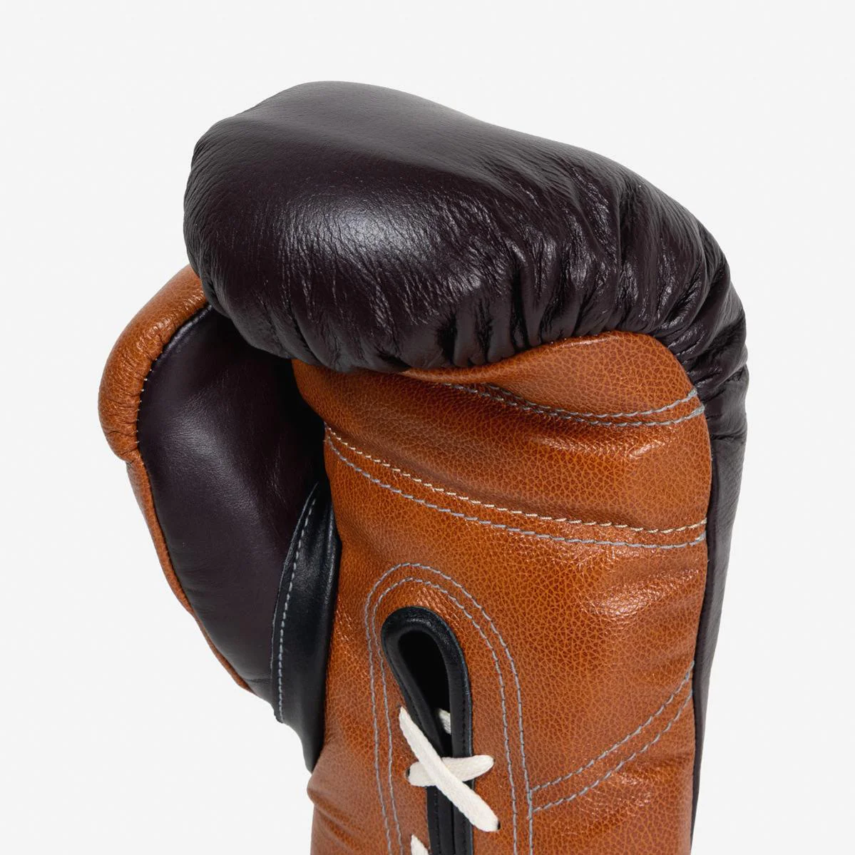 Boxing gloves Di Nardo with Laces 14 Oz Burgundy-cognac  - Image 8