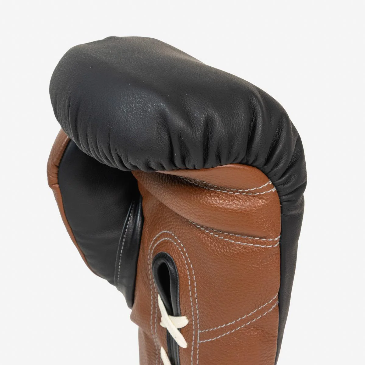 Boxing gloves Di Nardo with Laces 18 Oz Black-brown  - Image 8