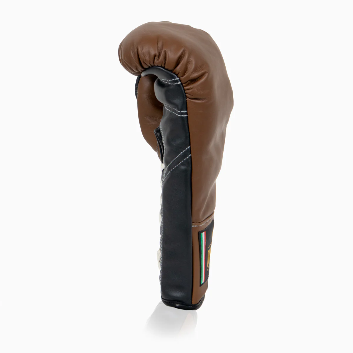 Boxing gloves Di Nardo with laces Brown Black 10 Oz  - Image 3