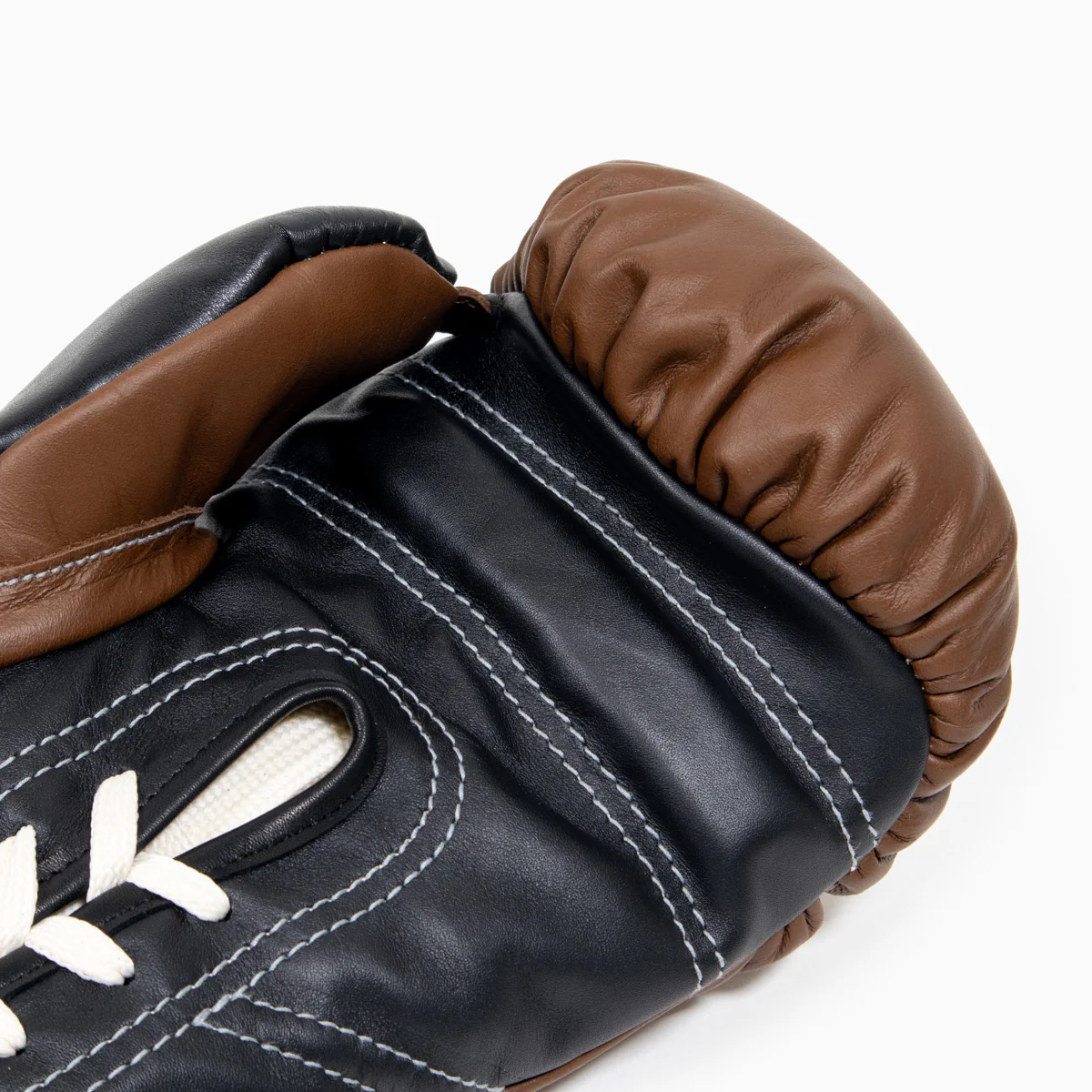 Boxing gloves Di Nardo with laces Brown Black 10 Oz  - Image 8