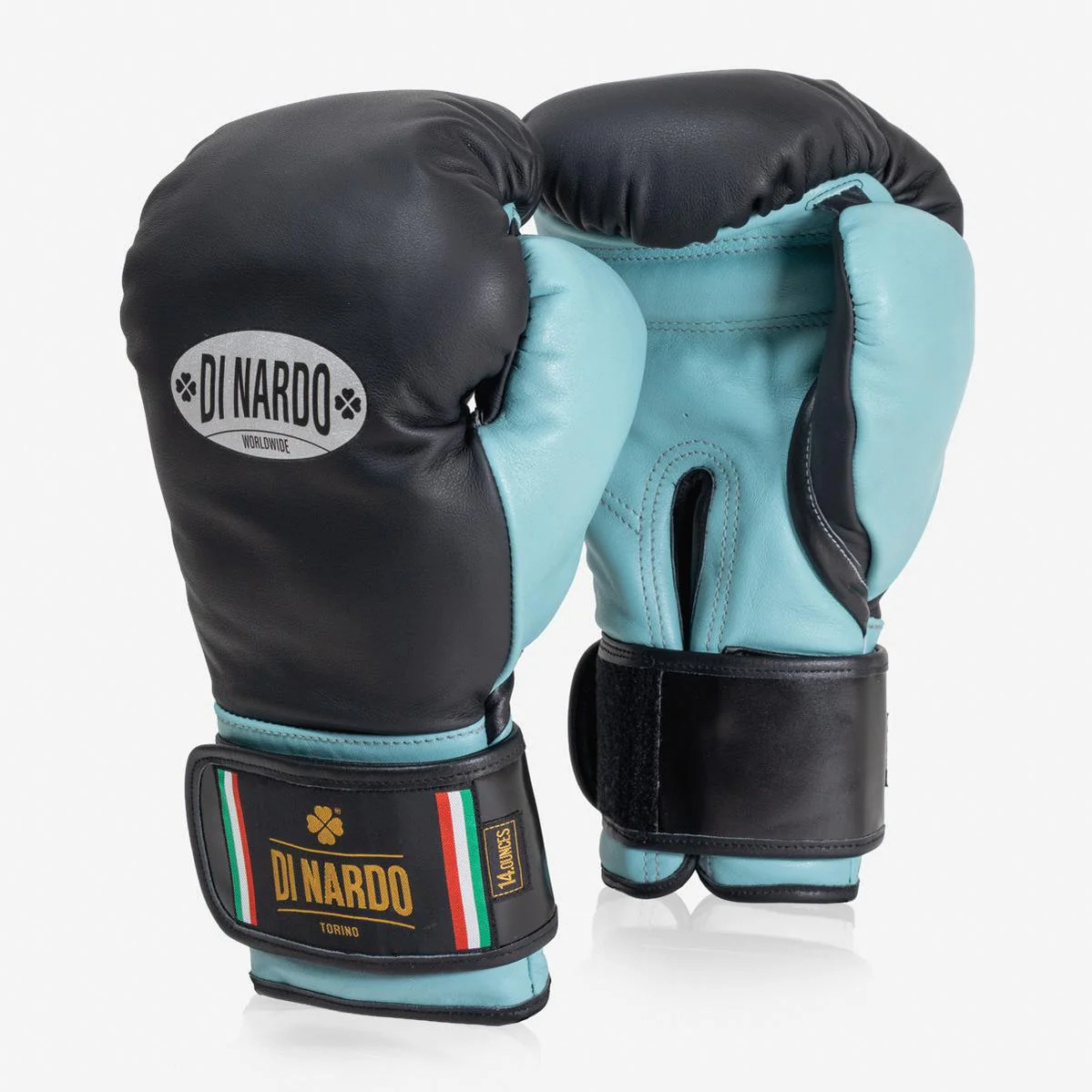 Boxing gloves Di Nardo with Velcro 14 Oz Black-water  - Image 2