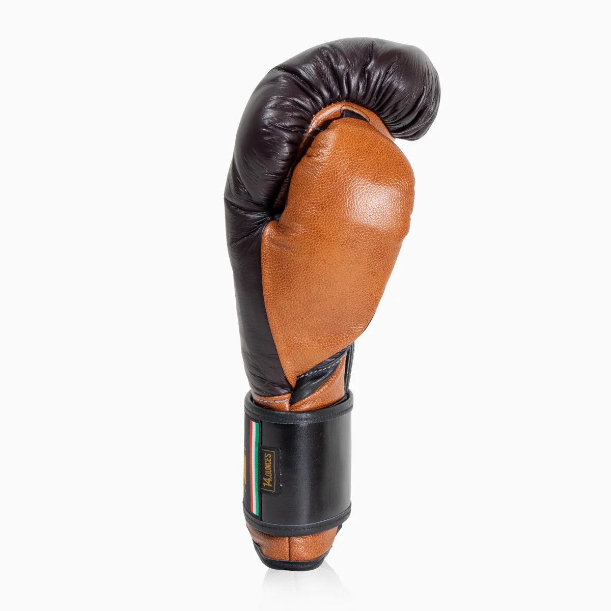 Boxing gloves Di Nardo with Velcro 14 Oz Burgundy-cognac  - Image 3