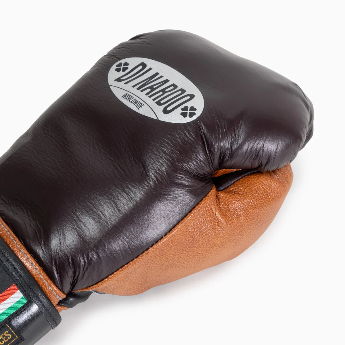 Boxing gloves Di Nardo with Velcro 14 Oz Burgundy-cognac  - Image 9