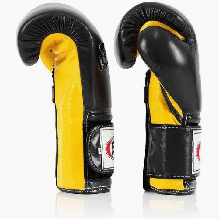 Boxing gloves Fairtex Mexican Style BGV9 Black-yellow  - Image 4