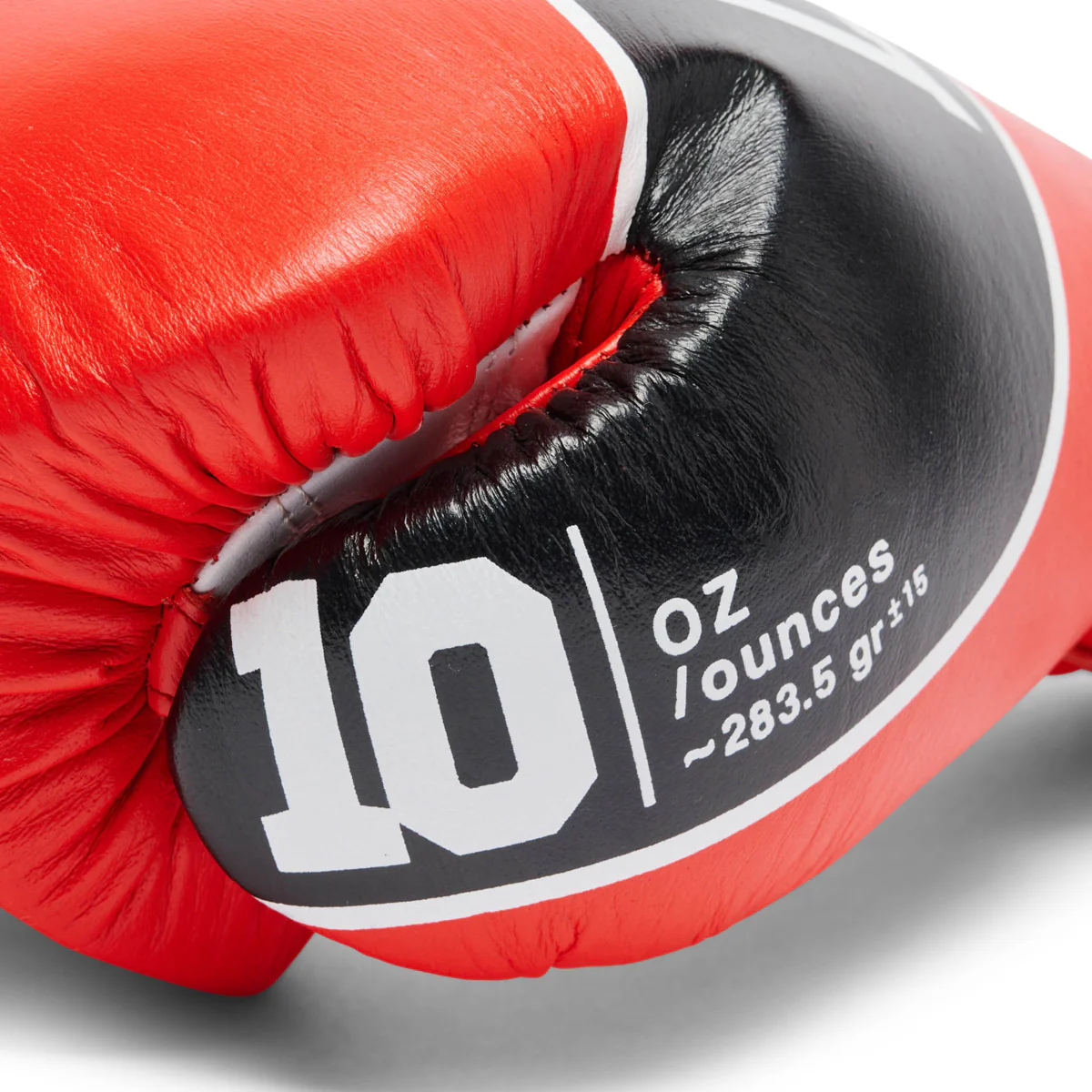 Boxing gloves Leone Shock Pro with laces GN057L Red  - Image 5