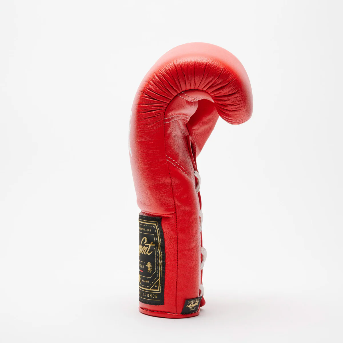 Boxing gloves Leone Sport Orlando Classico with laces Red  - Image 7