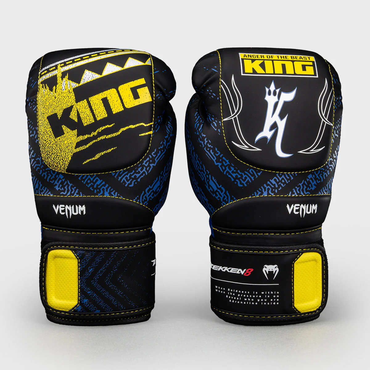 Boxing gloves Venum Tekken 8 King Black-yellow  - Image 2