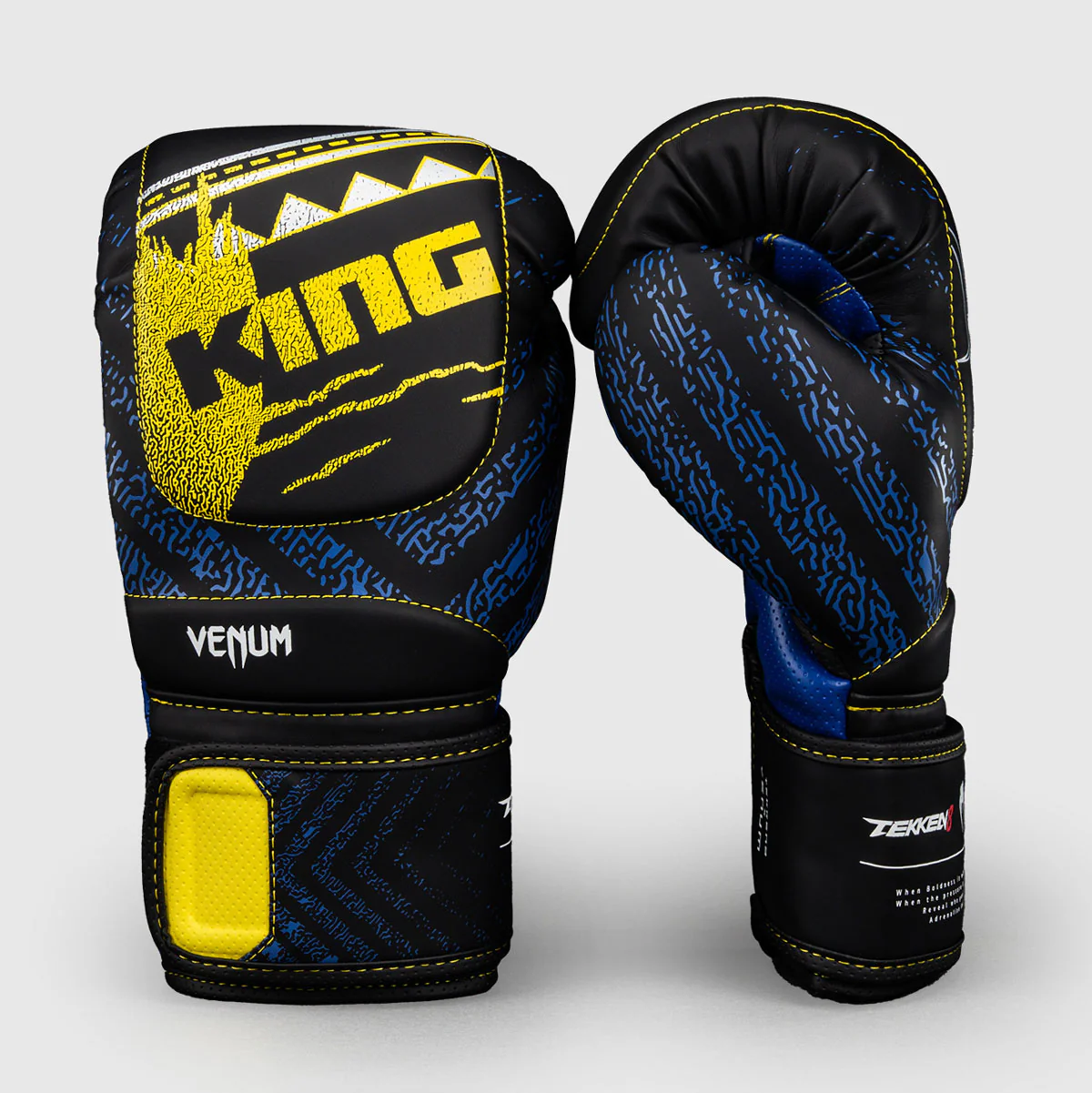 Boxing gloves Venum Tekken 8 King Black-yellow  - Image 3