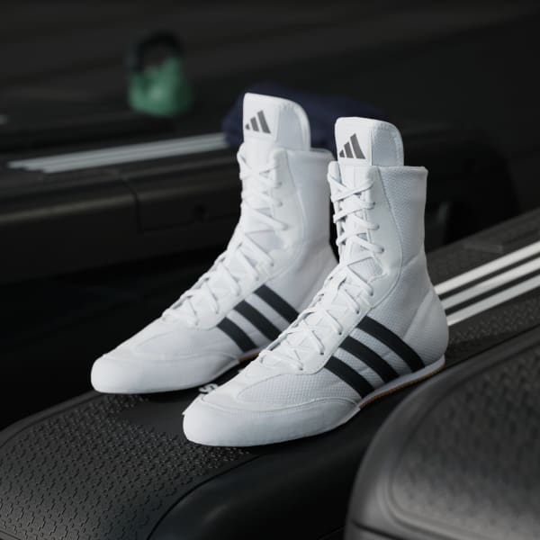 Boxing shoes Adidas Box Hog 2 Black-white  - Image 4