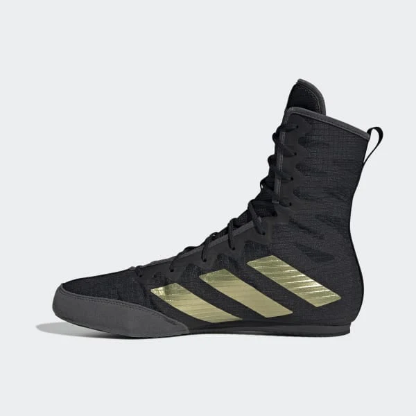 Boxing shoes Adidas Box Hog 4 Black-gold  - Image 3
