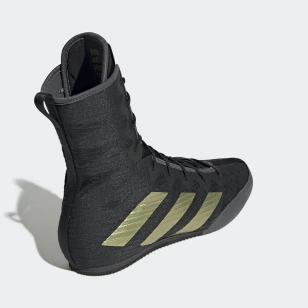 Boxing shoes Adidas Box Hog 4 Black-gold  - Image 5