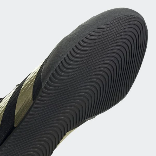 Boxing shoes Adidas Box Hog 4 Black-gold  - Image 8