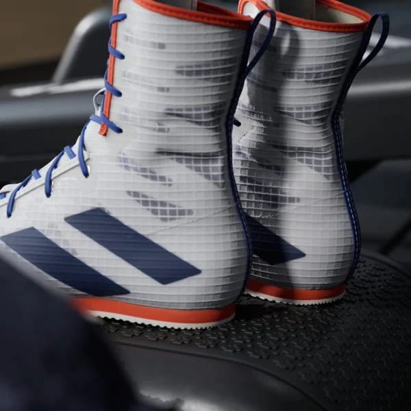 Boxing shoes Adidas Box Hog 4 White-blue  - Image 9