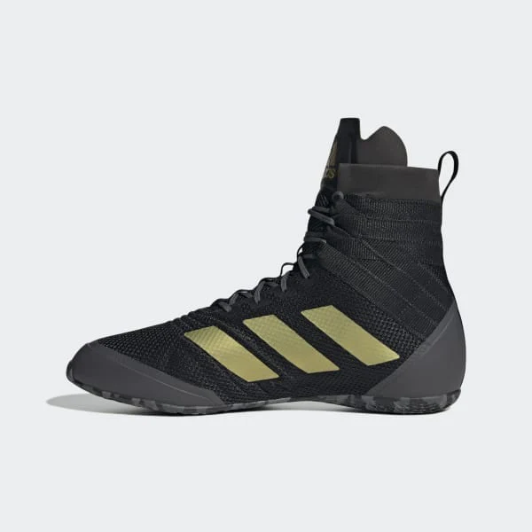 Boxing shoes Adidas Speedex 18 Black-gold  - Image 3