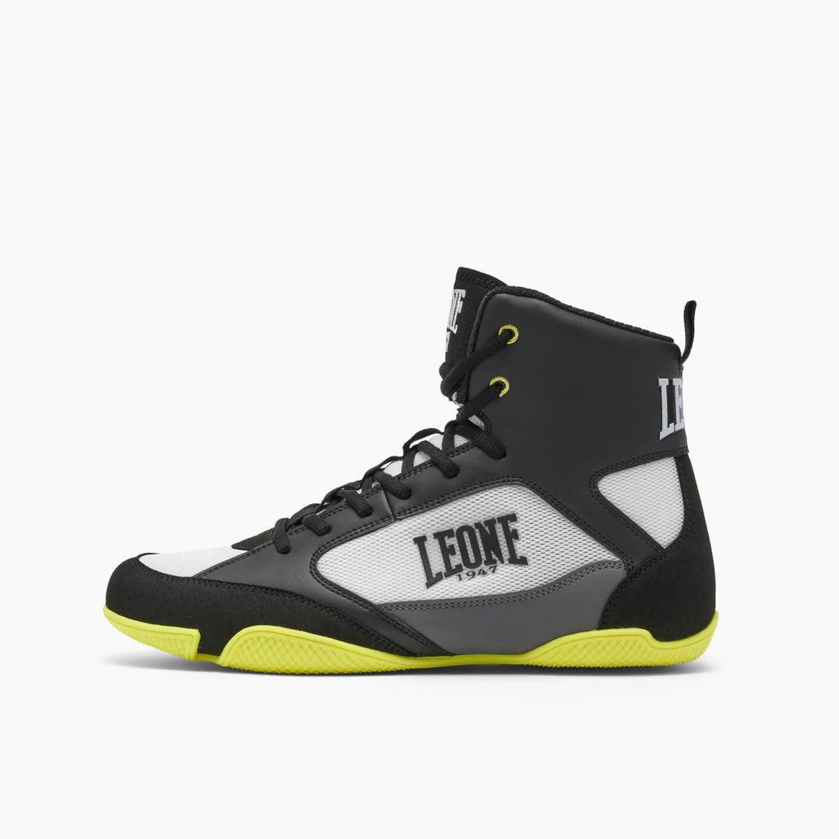 Boxing shoes Leone 1947 Premium CL110 Black-lime  - Image 2