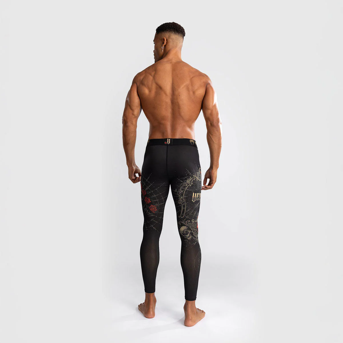 Compression pants Venum Santa Muerte 5.0 Black-Gold  - Image 3