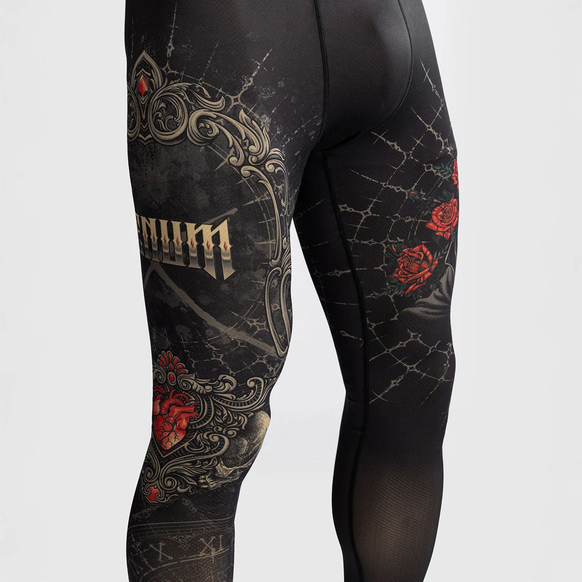 Compression pants Venum Santa Muerte 5.0 Black-Gold  - Image 8