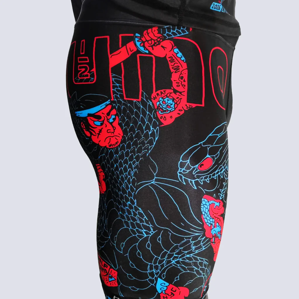 Compression Shorts Half Sumo Black Mamba Neon  - Image 4