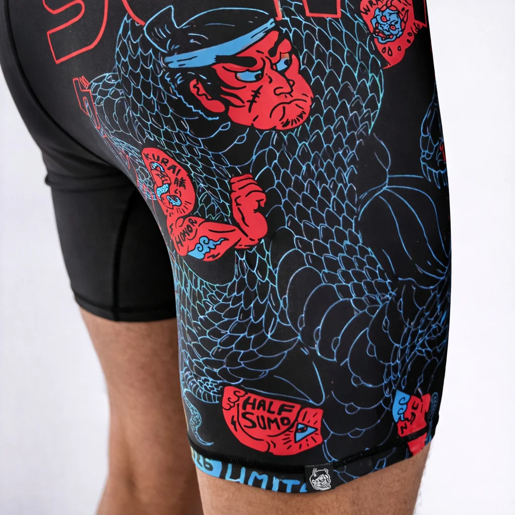 Compression Shorts Half Sumo Black Mamba Neon  - Image 5