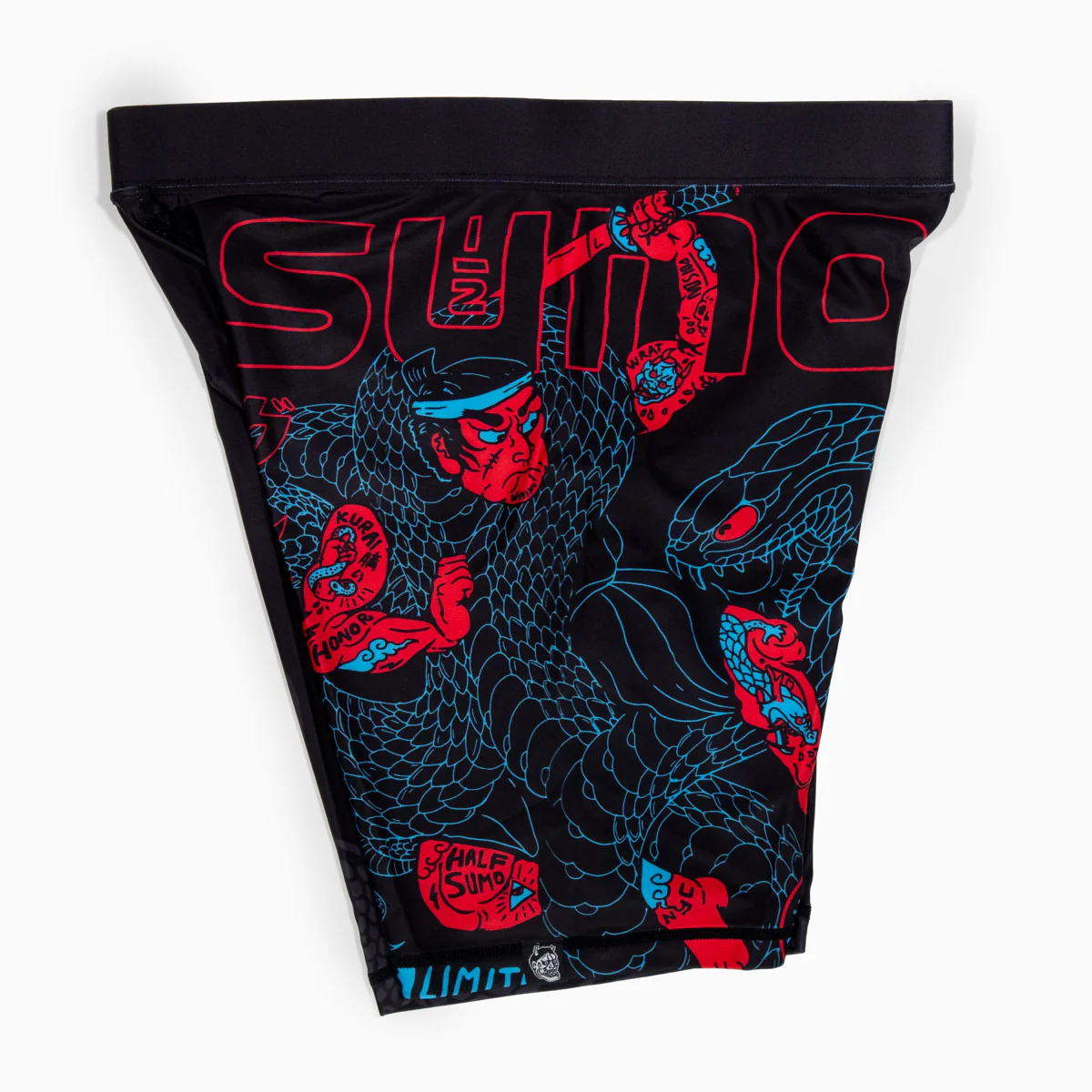 Compression Shorts Half Sumo Black Mamba Neon  - Image 7