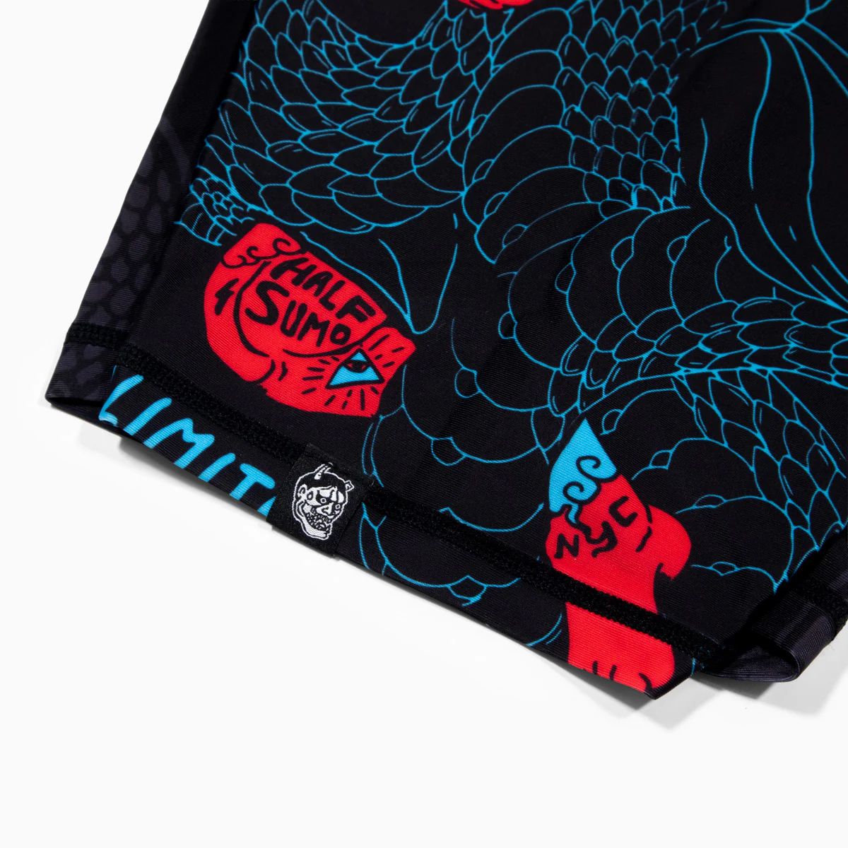 Compression Shorts Half Sumo Black Mamba Neon  - Image 8