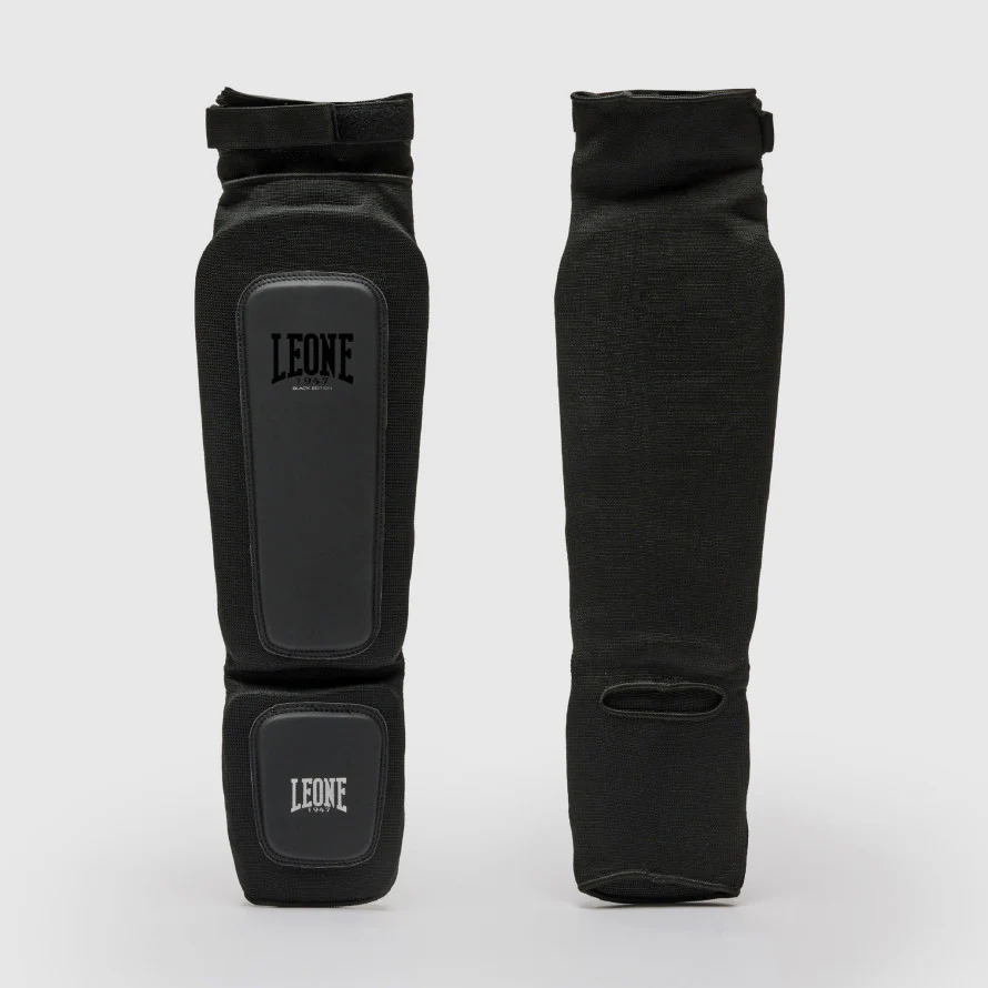 elastic shinguards Leone Black Edition PT124 