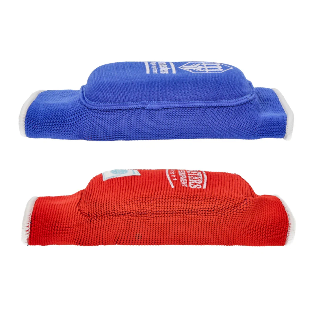 Elbow pads reversible elasticated Masters WAKO red blue  - Image 4