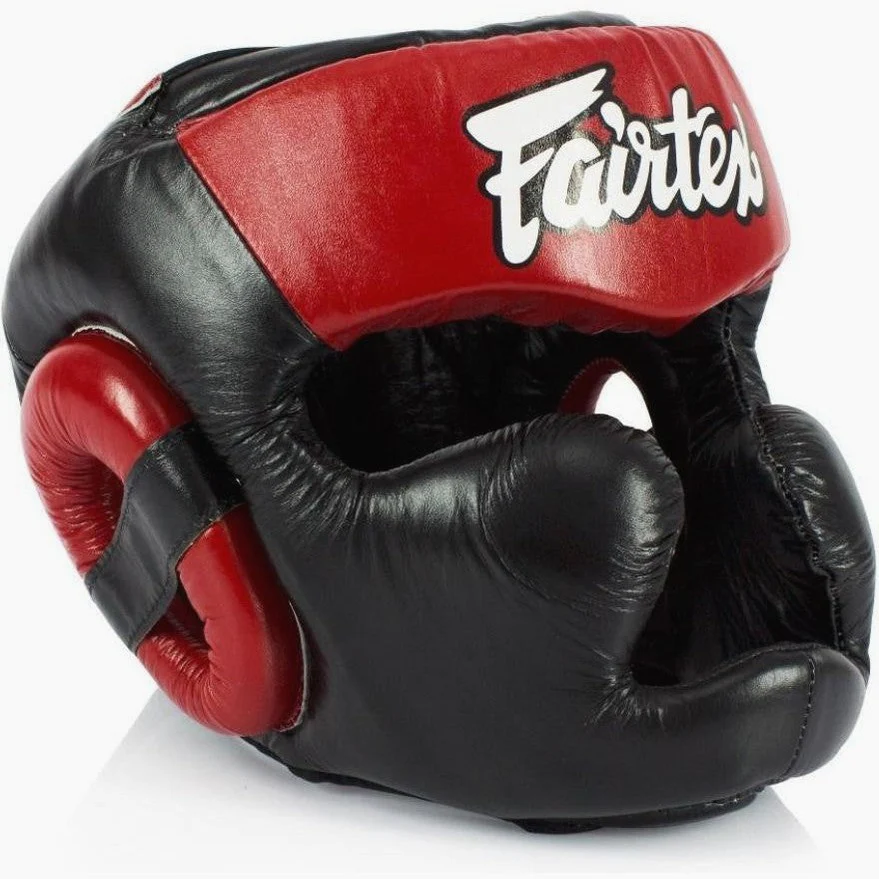Headgear Fairtex Diagonal Vision Sparring HG13 Black-red  - Image 2