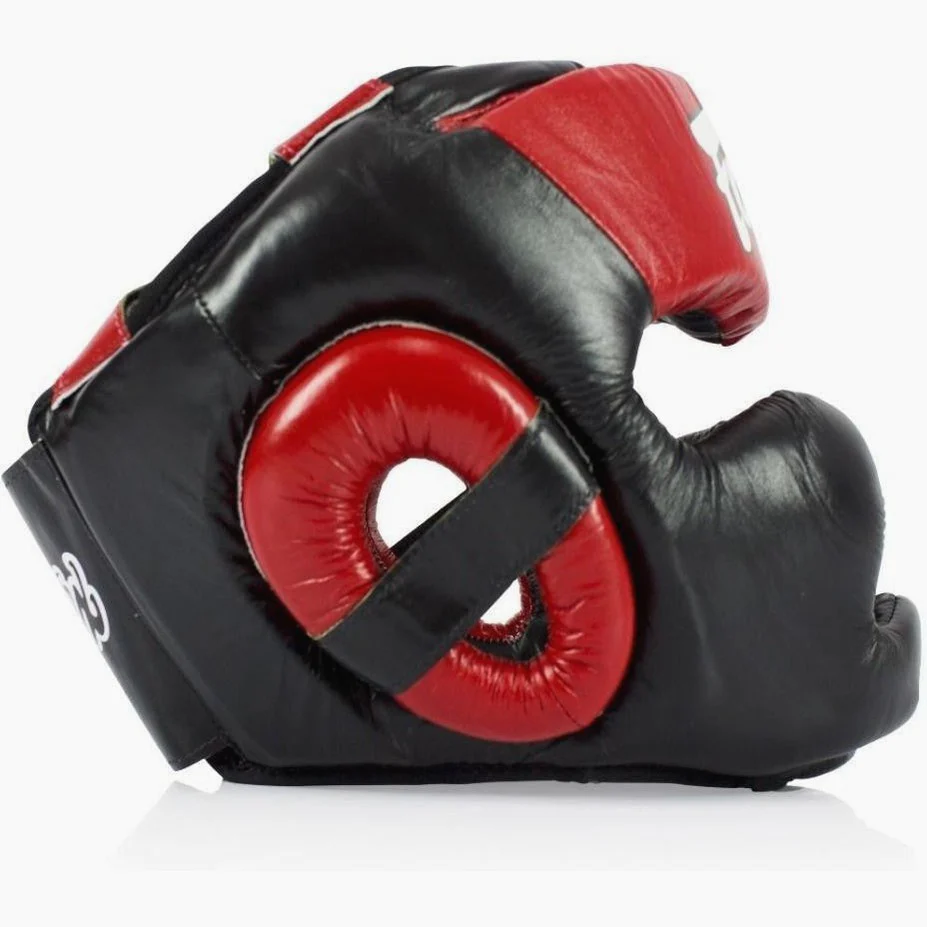 Headgear Fairtex Diagonal Vision Sparring HG13 Black-red  - Image 3
