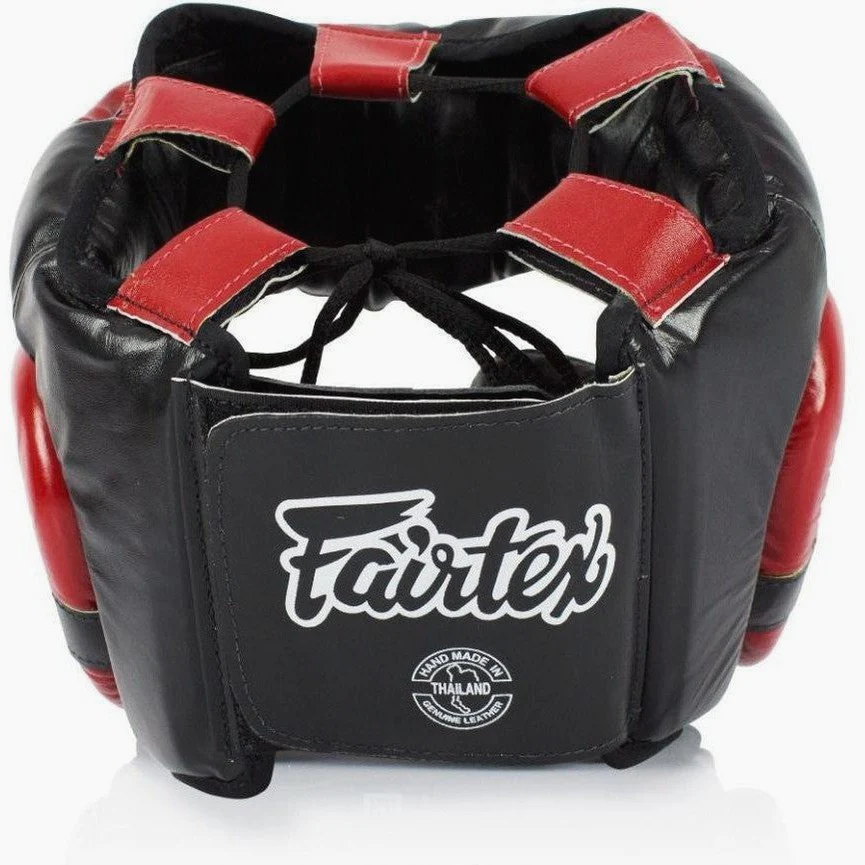Headgear Fairtex Diagonal Vision Sparring HG13 Black-red  - Image 4