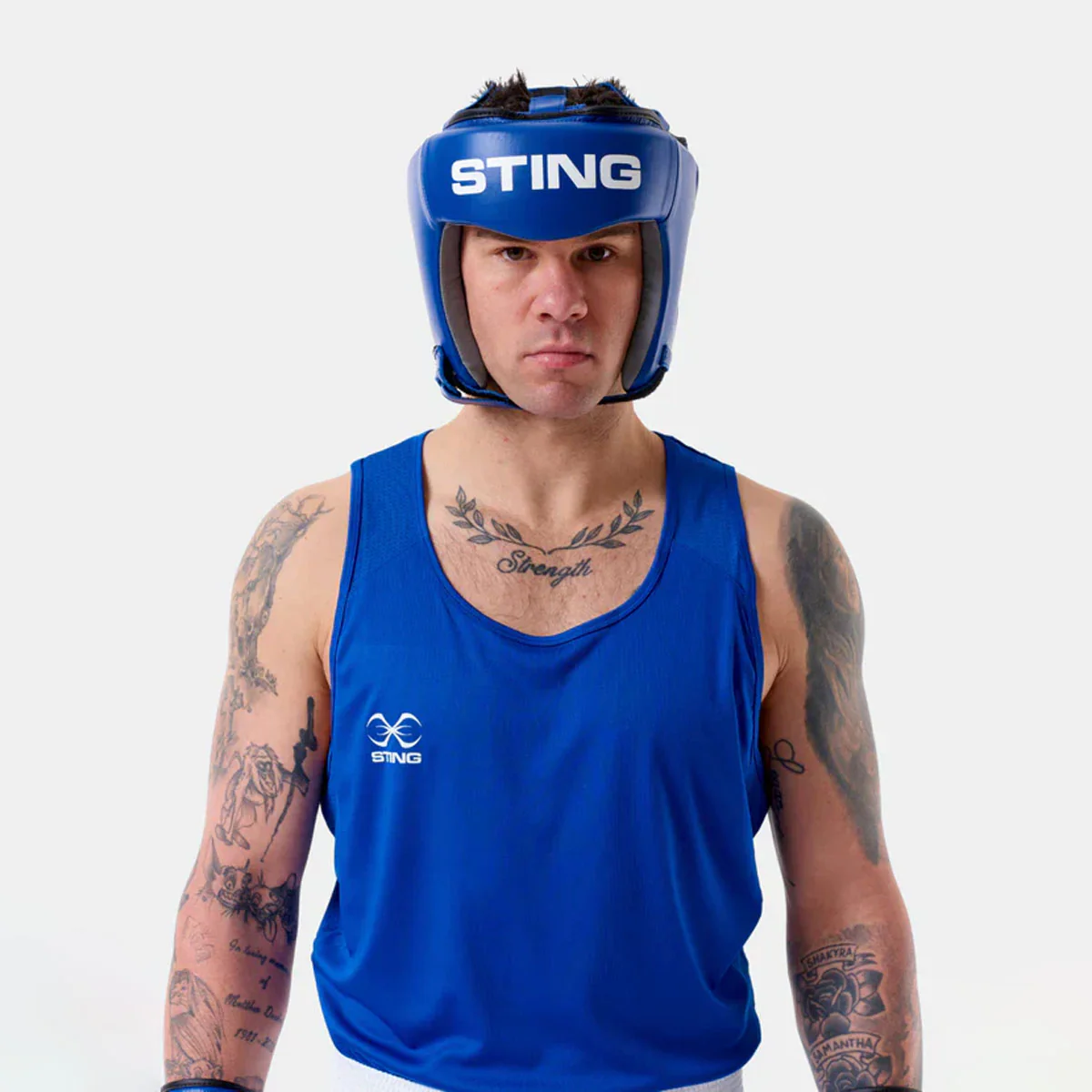 Headgear Sting Competition Approvato World Boxing Blu  - Image 3